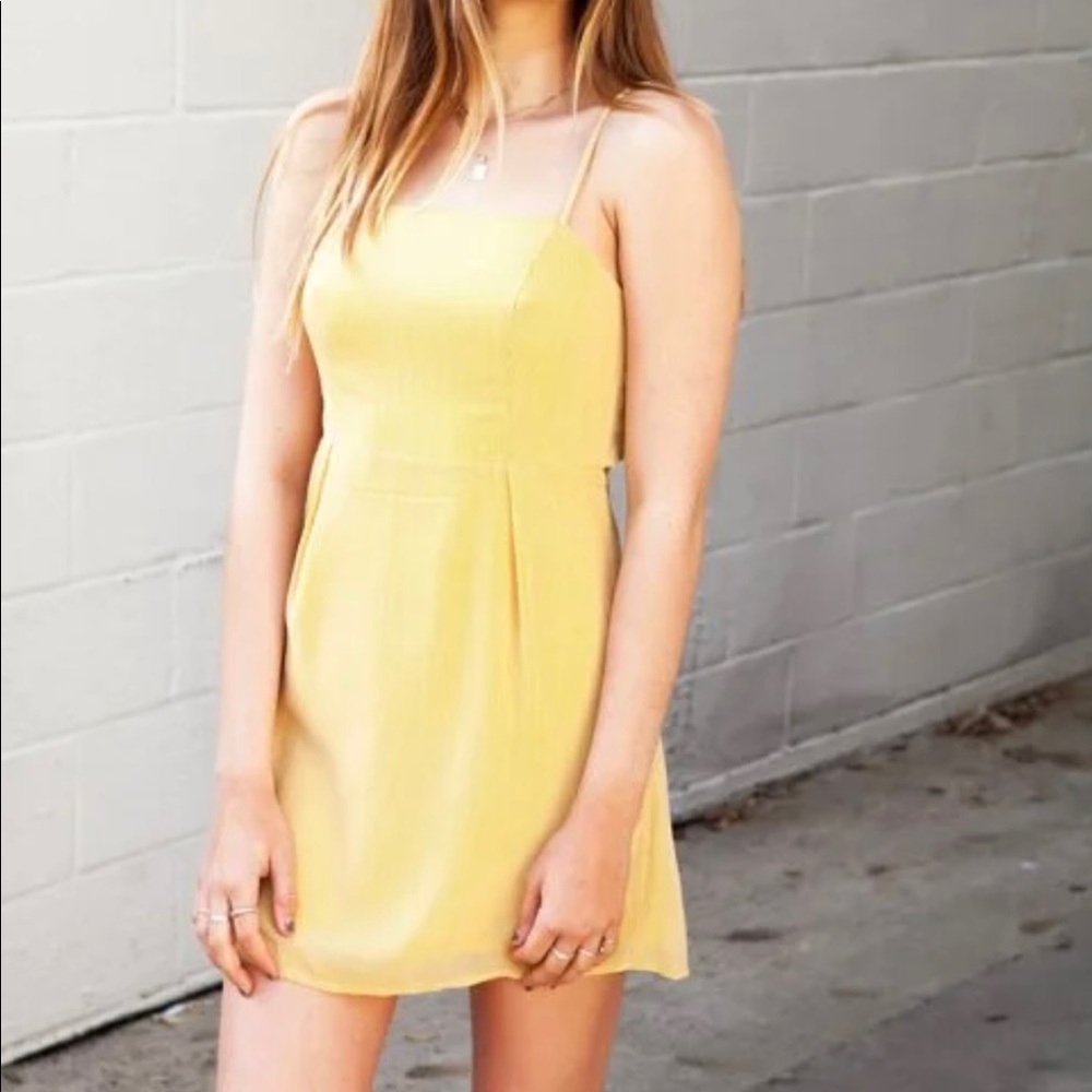 Isabelle’s Cabinet I Got Sunshine Yellow Mini Dress in size medium
